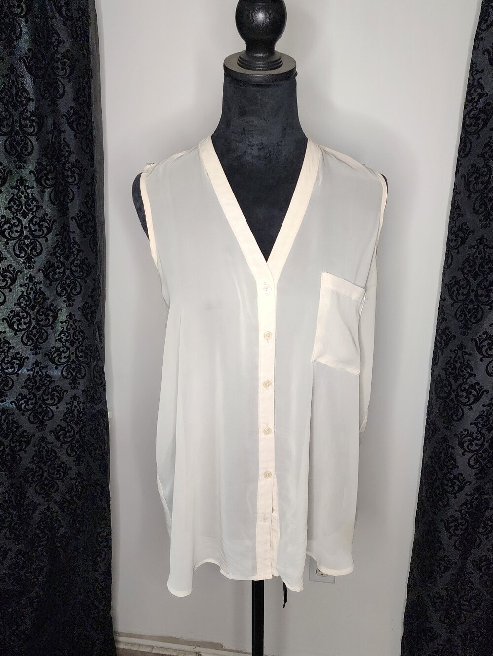 Kirra Ivory Strappy Sheer Dress Top